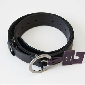 Ava & Viv Black Belt with Silver Buckle